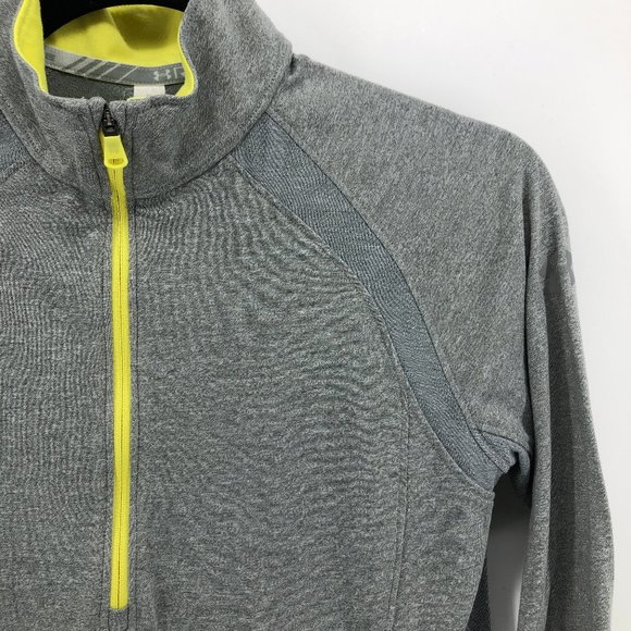 UNDER ARMOUR Threadborne Swyft Zip Gray Pullover - Picture 12 of 13